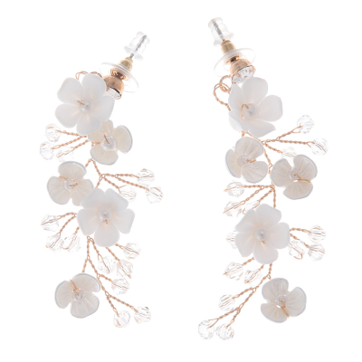 ATHENA COLLECTION - DAINTY VINE EARRINGS - CZER728 GOLD