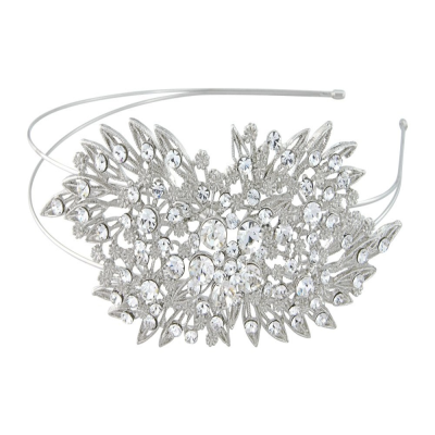 ELITE COLLECTION - Classic Extravagance Crystal Headband - Clear (HB362)