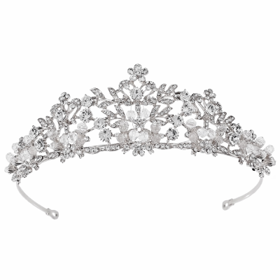 ATHENA COLLECTION - ELEGANCE TIARA - AHB211 SILVER 