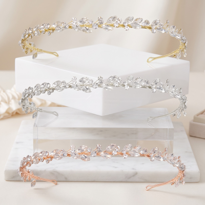 ATHENA COLLECTION - CRYSTAL CHIC HEADBAND COLLECTION  - (THREE HEADBANDS)