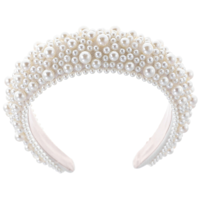 ATHENA COLLECTION - LUXE PEARL HEADBAND - AHB166 IVORY 
