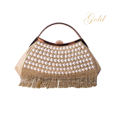 ATHENA COLLECTION - GATSBY GLAM BAG - GOLD