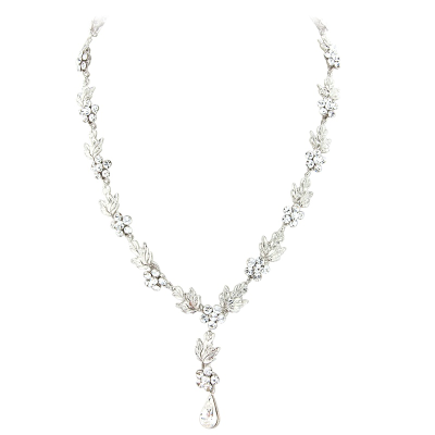 ELITE COLLECTION - Crystal Bridal Necklace Set - Clear (NK309)