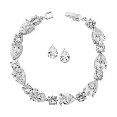 Cubic Zirconia Collection - Crystal Bracelet Set - Collection 6 