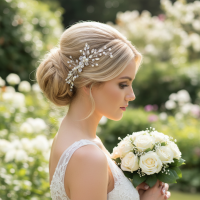 ATHENA COLLECTION - CHIC HAIR COMB - HC312 SILVER