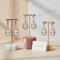 CUBIC ZIRCONIA COLLECTION -GLAM CRYSTAL ROSE GOLD COLLECTION - RG