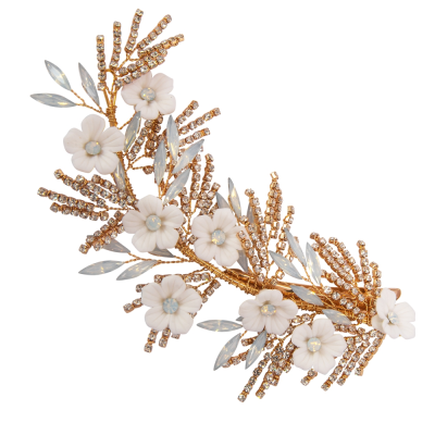 ATHENA COLLECTION - CHARLOTTE HEADPIECE -HC203  GOLD