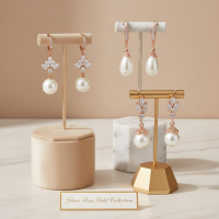 CUBIC ZIRCONIA COLLECTION -GLAM ROSE GOLD EARRING COLLECTION - RG
