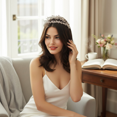 ATHENA COLLECTION - CRYSTALLURE HEADBAND - AHB58 GOLD