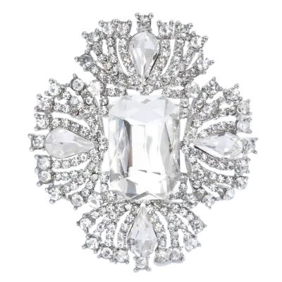 ATHENA COLLECTION - VINTAGE CRYSTAL BROOCH - BROOCH66