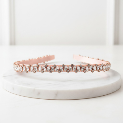 ATHENA COLLECTION - CRYSTAL CLUSTER BELT  - BELT 30  PINK 