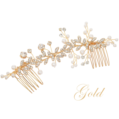 ATHENA COLLECTION - ETERNALLY CRYSTAL COMB - HC219 GOLD