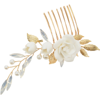 ATHENA COLLECTION - VINTAGE TREASURE HAIR COMB - HC269 GOLD 