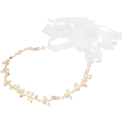 ATHENA COLLECTION - PEARL EMBELLISHED BRIDAL BELT - GOLD (23)