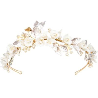 ATHENA COLLECTION - EXQUISITE PEARLIE HEADBAND - AHB121 GOLD