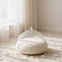 CUBIC ZIRCONIA COLLECTION - HOLLYWOOD GLAM TIARA - AHB232