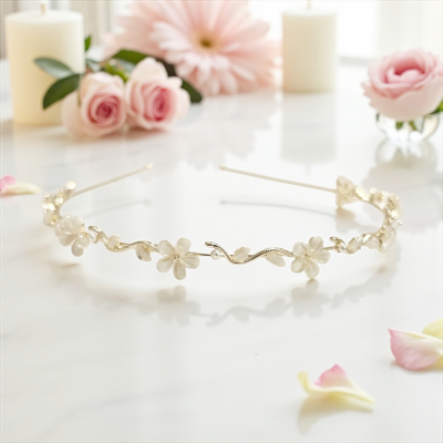 ATHENA COLLECTION - CHIC BRIDESMAID HEADBAND - AHB224 IVORY
