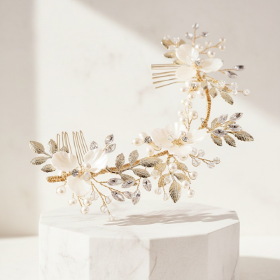 ATHENA COLLECTION - ENCHANTING VINE COMB - HC294 GOLD
