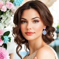 CUBIC ZIRCONIA COLLECTION - DIVA DIVINE EARRINGS - CZER908 