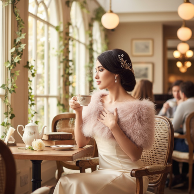 VINTAGE INSPIRED MARABOU FEATHER STOLE - BLUSH PINK (SG1)