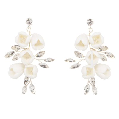 ATHENA COLLECTION - STARLET ELEGANCE EARRINGS - CZER642 CLEAR CRYSTAL