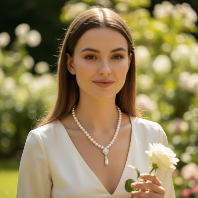 ATHENA COLLECTION - CHIC PEARL NECKLACE SET - CZNK270