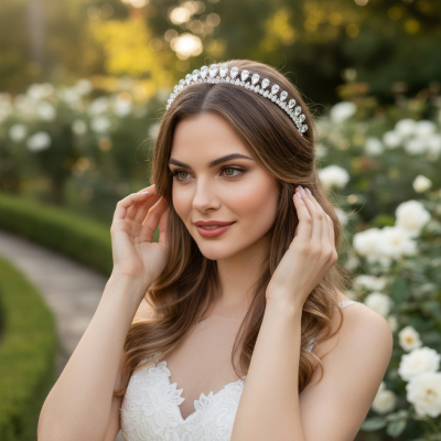 CUBIC ZIRCONIA COLLECTION - HOLLYWOOD GLAM HEADBAND - AHB106