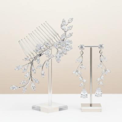 CUBIC ZIRCONIA COLLECTION - CAPTIVATING VINE SET - SILVER