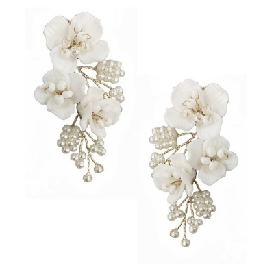 ATHENA COLLECTION - PEARLS OF SPLENDOUR EARRINGS - CZER640