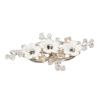 ATHENA COLLECTION - CHARLOTTE LUXE HAIR CLIP - CLIP 753 (SILVER) 