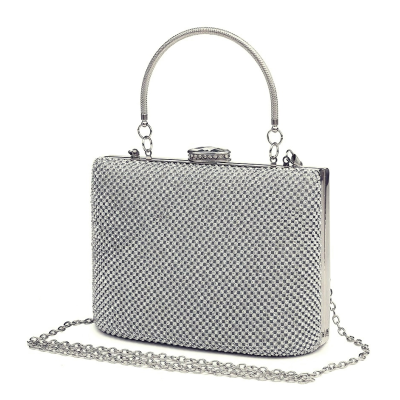 STARLET LUXE - CRYSTAL BAG - SILVER