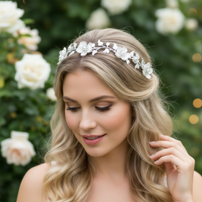 ATHENA COLLECTION - DAINTY DAISY HAIR VINE - HP216
