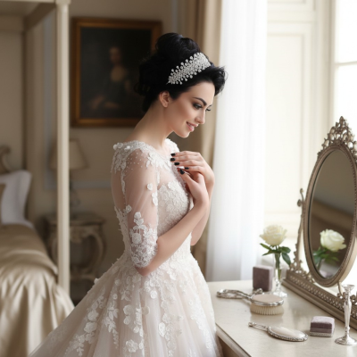 CUBIC ZIRCONIA COLLECTION - BEDAZZLE STARLET HEADPIECE - AHB88