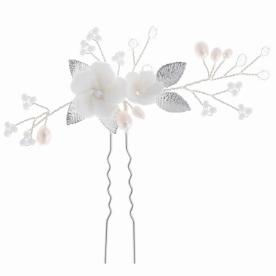 ATHENA COLLECTION - EXQUISITE HAIR PIN - PIN74 SILVER 