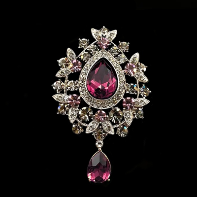 ATHENA COLLECTION - VINTAGE TREASURE BROOCH - BROOCH68 PLUM