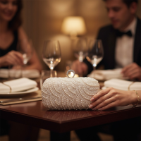 TIMELESS ELEGANCE - PEARL CLUTCH