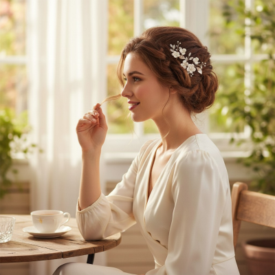 ATHENA COLLECTION - VINTAGE CHIC HAIRPIN - PIN 68 SILVER (PAIR)