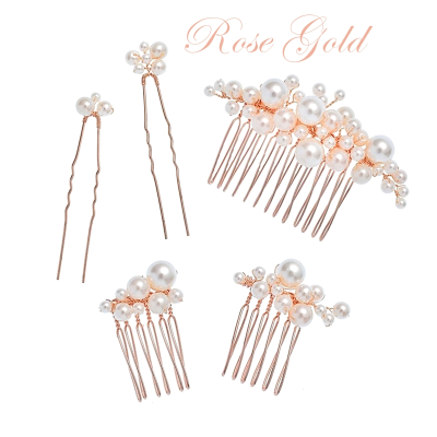 ATHENA COLLECTION - CHIC HAIR PIN SET -  PIN 41 ROSE GOLD 