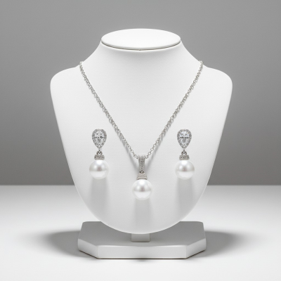 ATHENA COLLECTION - CHIC PEARL NECKLACE SET - NK122