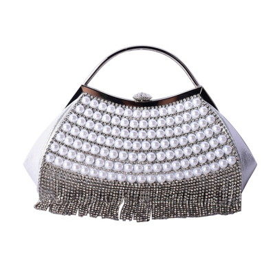 ATHENA COLLECTION - GATSBY GLAM BAG - SILVER