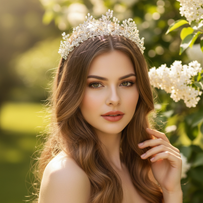 ATHENA COLLECTION - GRACEFUL BEAUTY TIARA- AHB187