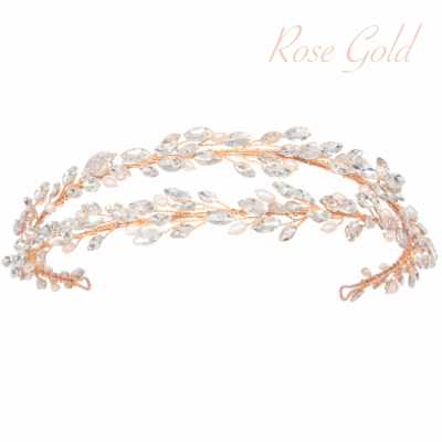 ATHENA COLLECTION - CRYSTALLURE HEADBAND - AHB58 ROSE GOLD