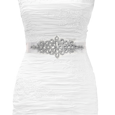 ATHENA COLLECTION - SHIMMERING BRIDAL BELT  - BELT38