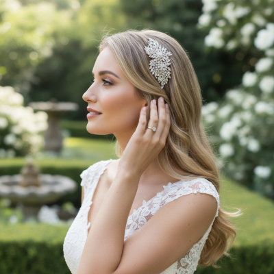 ELITE COLLECTION - Classic Extravagance Pearl Hair comb - Pearls (HCa)