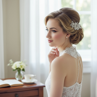 AMELIA LUXE PEARL HAIR COMB - (HC8) SASSB