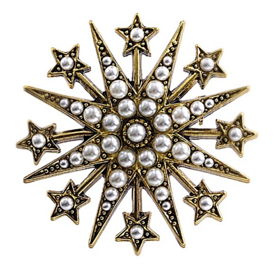 ATHENA COLLECTION - VINTAGE STARBURST BROOCH - (61) 