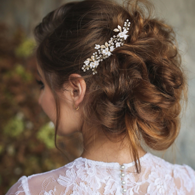 ATHENA COLLECTION - VINTAGE CHARM HAIR PINS - SILVER (PIN48) (PAIR)