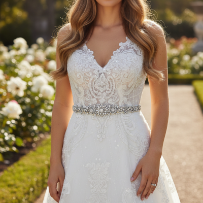 ATHENA COLLECTION - LUXE PEARL BRIDAL BELT 27