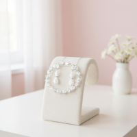 CUBIC ZIRCONIA COLLECTION - STARLET GALM BRACELET SET - SILVER 