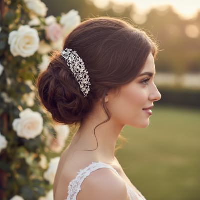 ELITE COLLECTION - Crystal Luxe Hair Comb - HC200